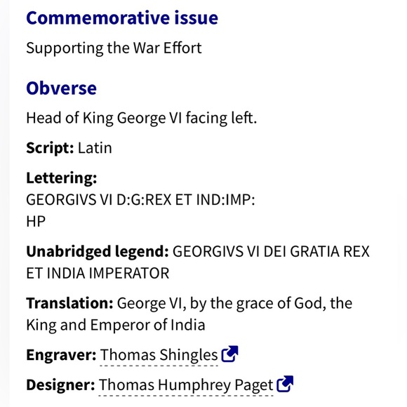 🎈$10 add on - 1945 CANADA Victory 5 CENTS - George VI - Picture 4 of 6